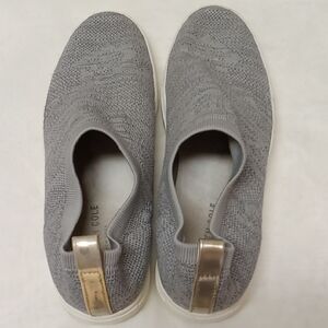 Kenneth Cole Knit Gray Slip-On Sneakers